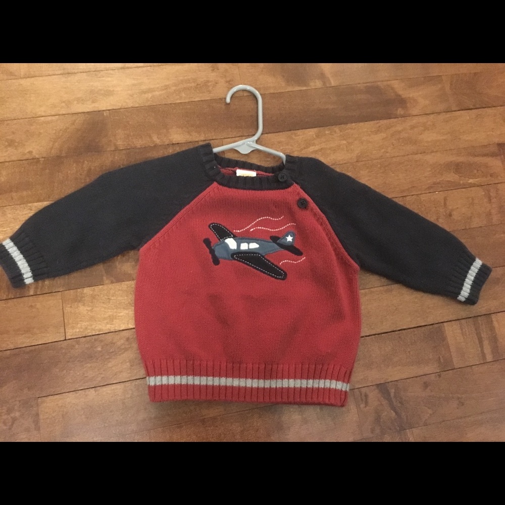 Gymboree Infant Boy 6-12 Mo Airplane Sweater